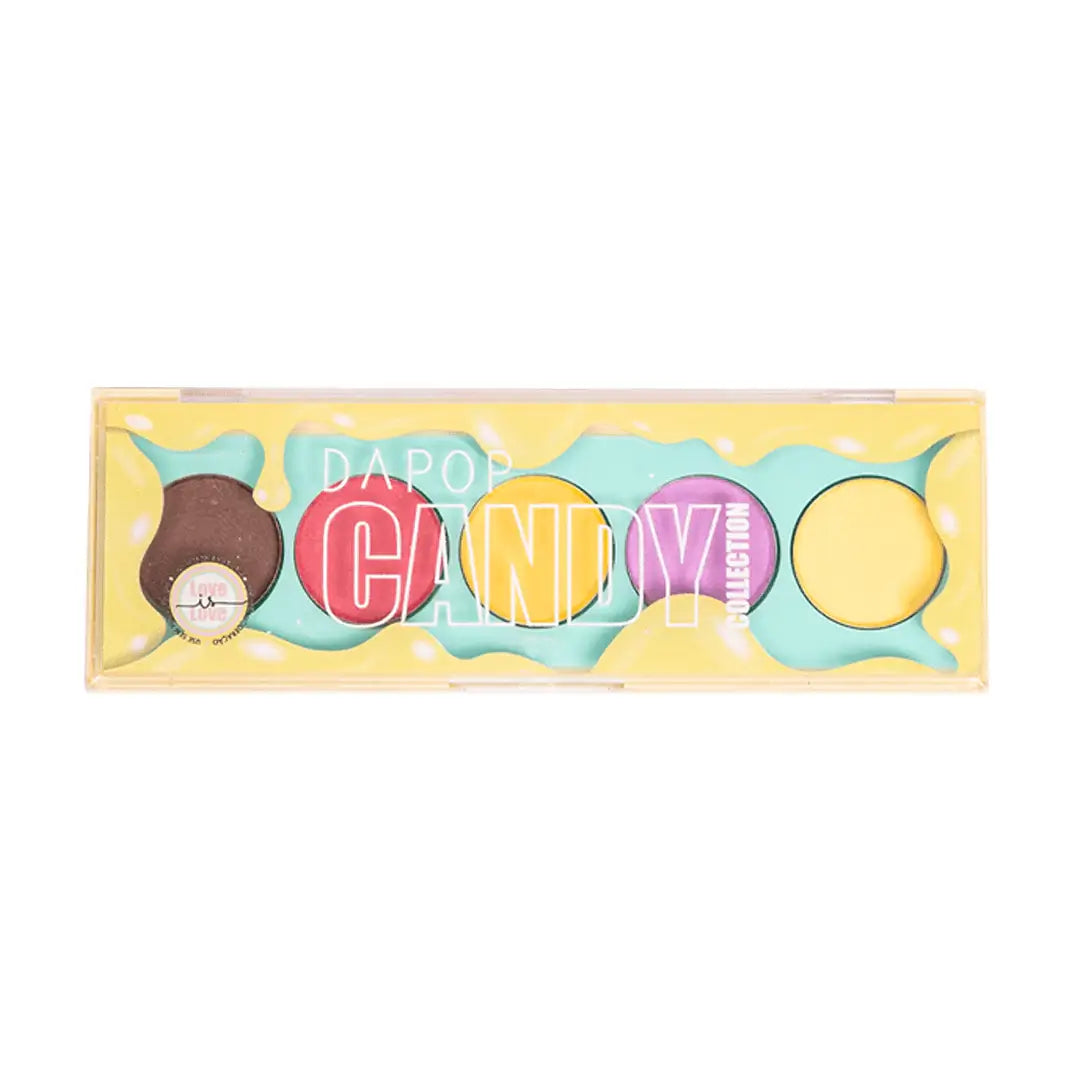 Quinteto De Sombra Amarelo Candy Collection - Dapop
