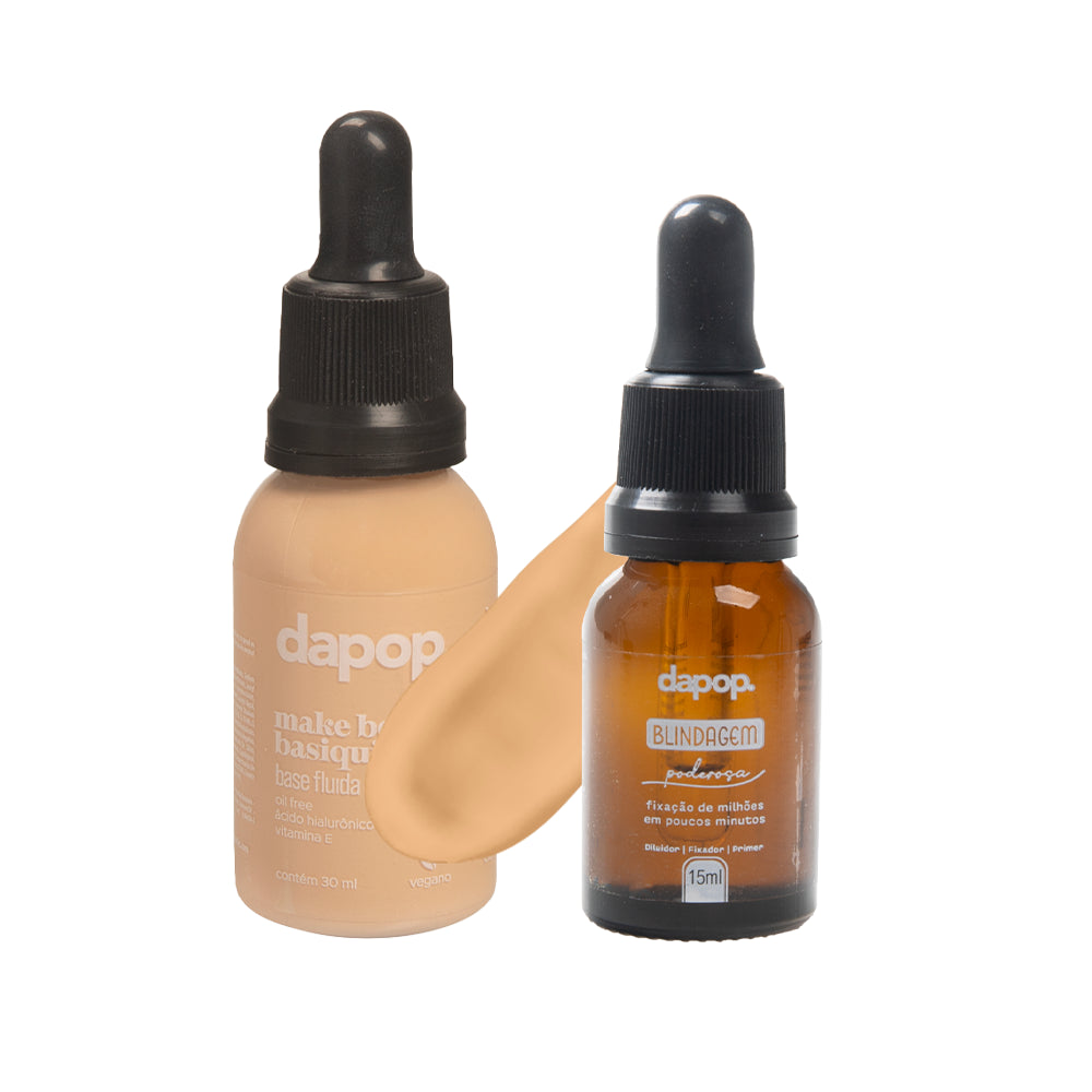 Kit Blindagem + Base Fluída Bem Basiquinha