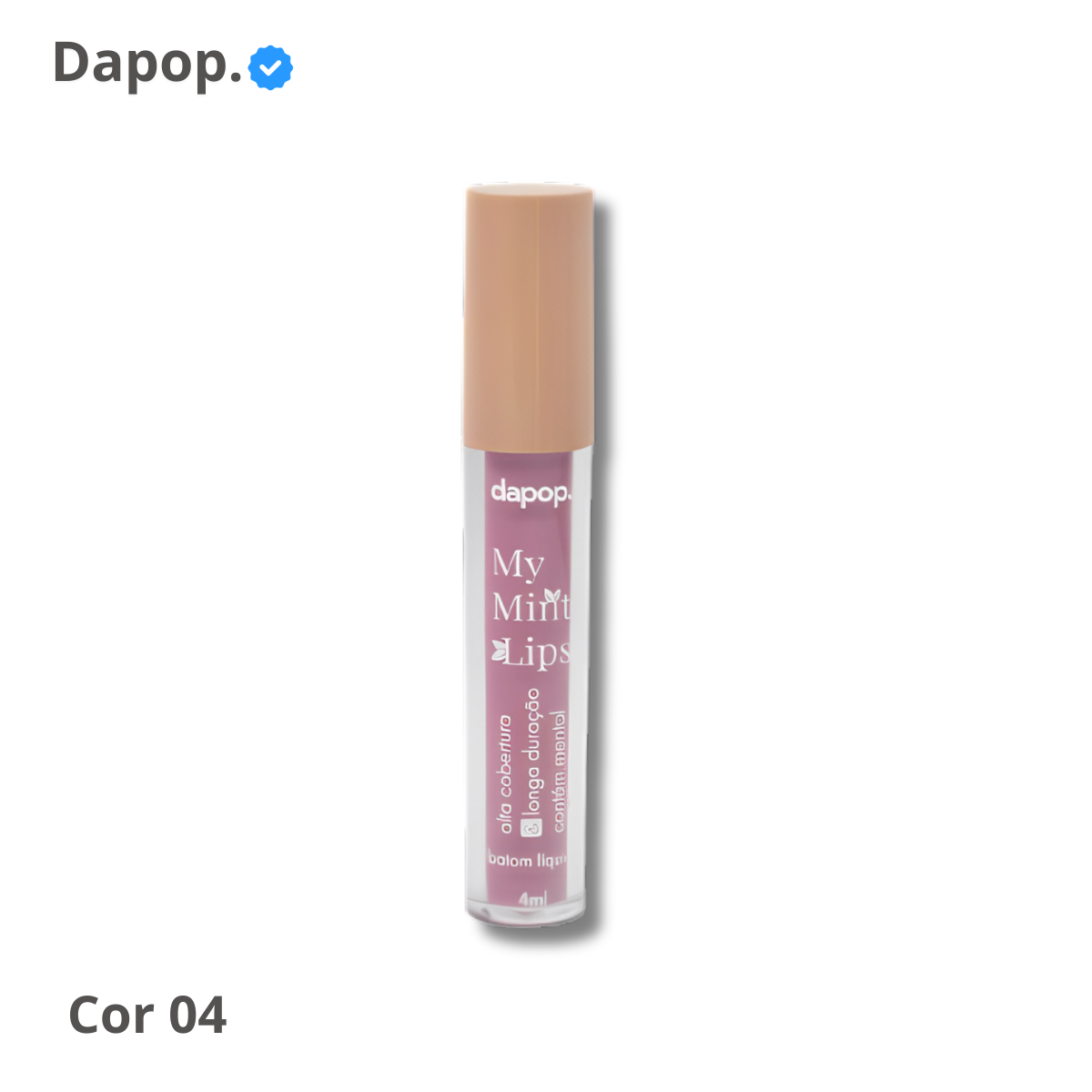 Batom Liquido My Mint Lips Alta Cobertura & Loga Duração