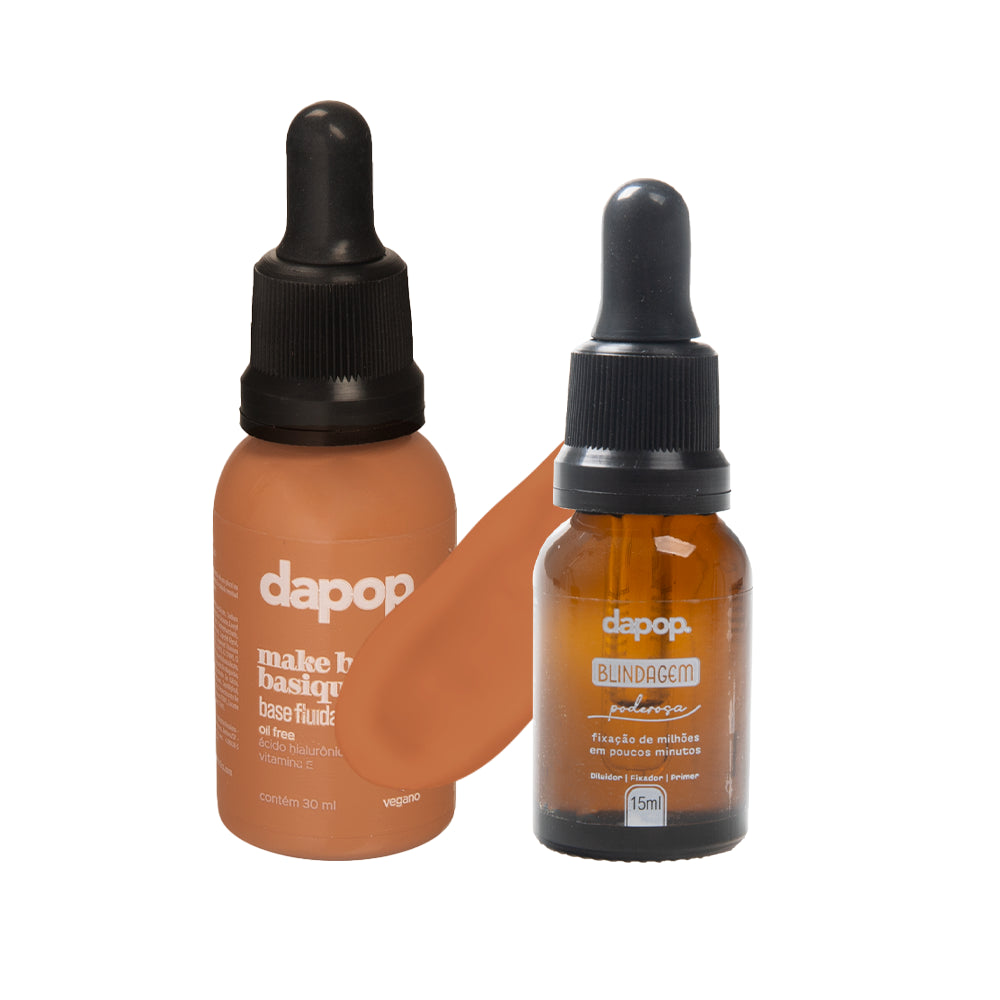 Kit Blindagem + Base Fluída Bem Basiquinha