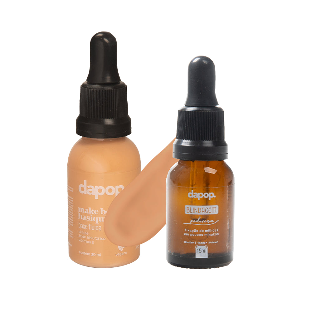 Kit Blindagem + Base Fluída Bem Basiquinha