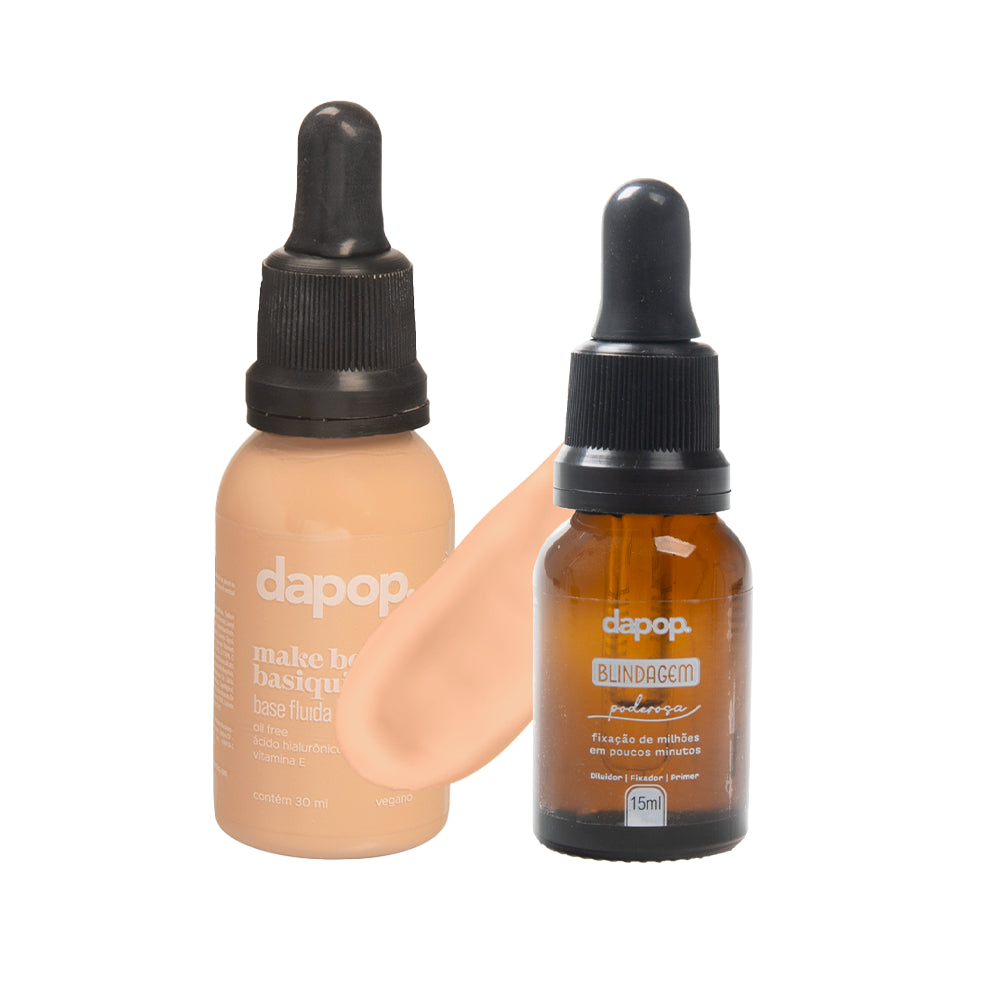 Kit Blindagem + Base Fluída Bem Basiquinha