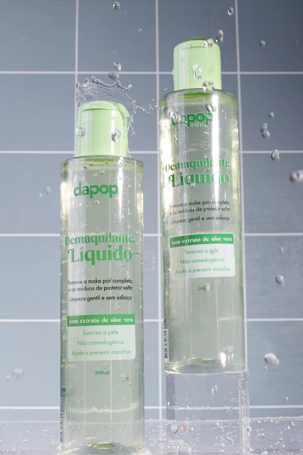 Demaquilante Líquido Extrato de Aloe Vera - Dapop
