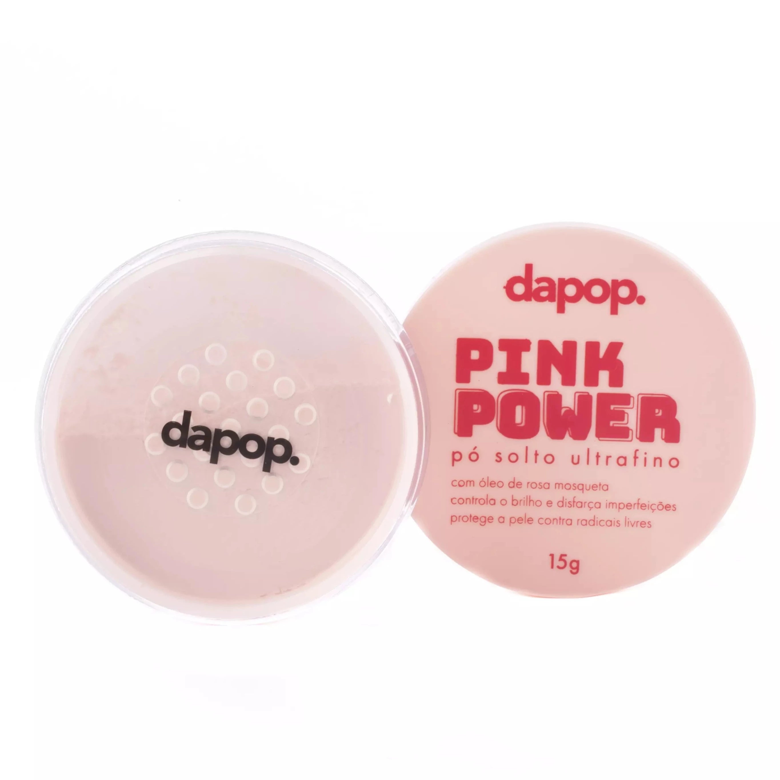 Pó Solto Ultrafino Pink Power Rosa Mosqueta