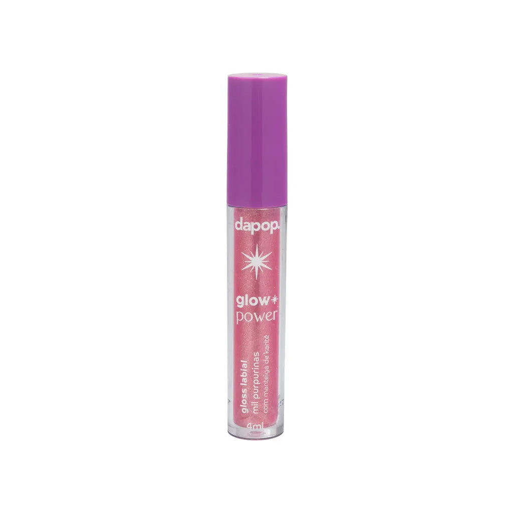 Gloss Lábial Glow Power Mil Purpurinas Com Manteiga de Karité