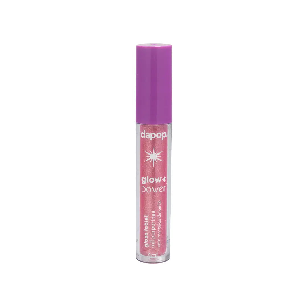 Gloss Lábial Glow Power Mil Purpurinas Com Manteiga de Karité