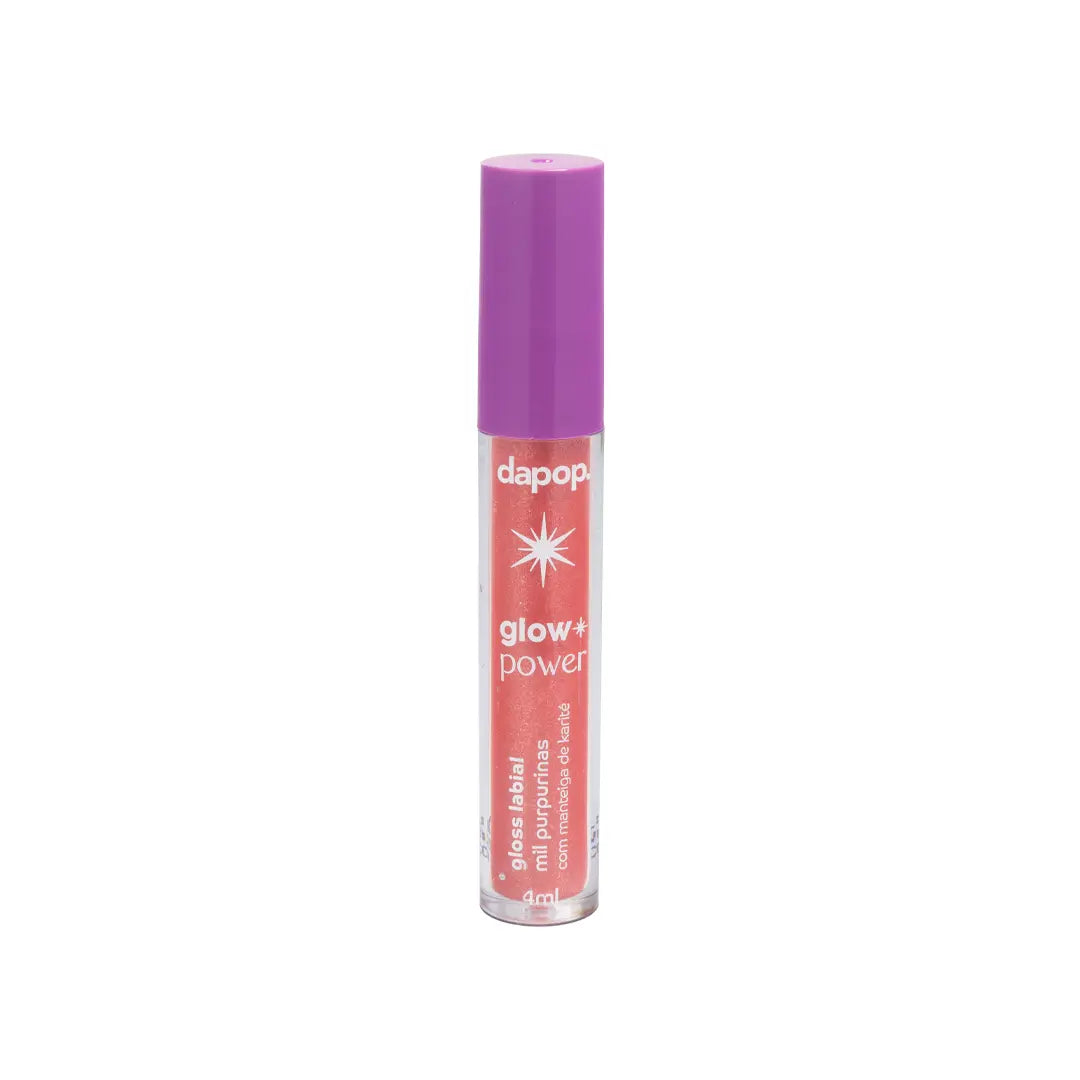 Gloss Lábial Glow Power Mil Purpurinas Com Manteiga de Karité