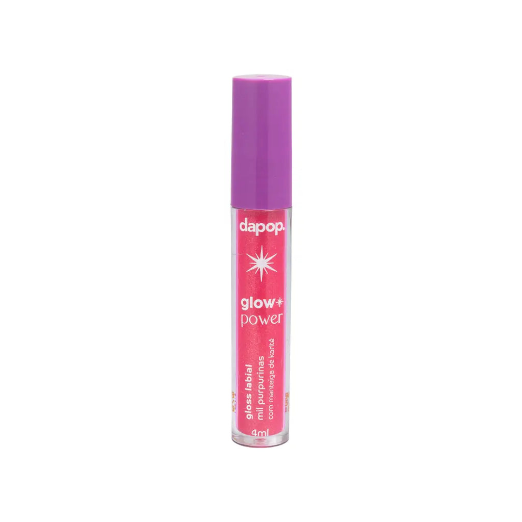 Gloss Lábial Glow Power Mil Purpurinas Com Manteiga de Karité