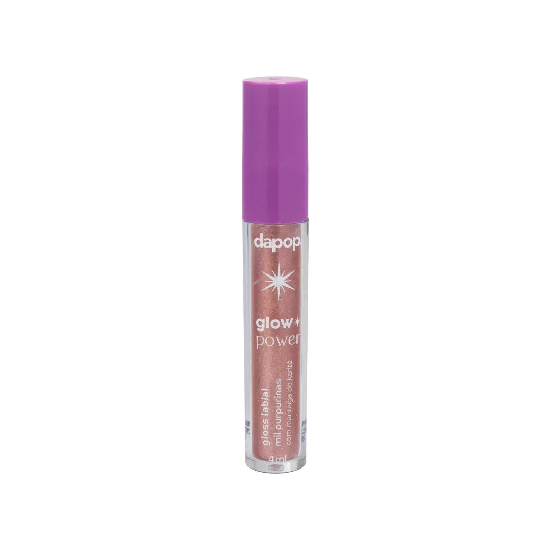 Gloss Lábial Glow Power Mil Purpurinas Com Manteiga de Karité