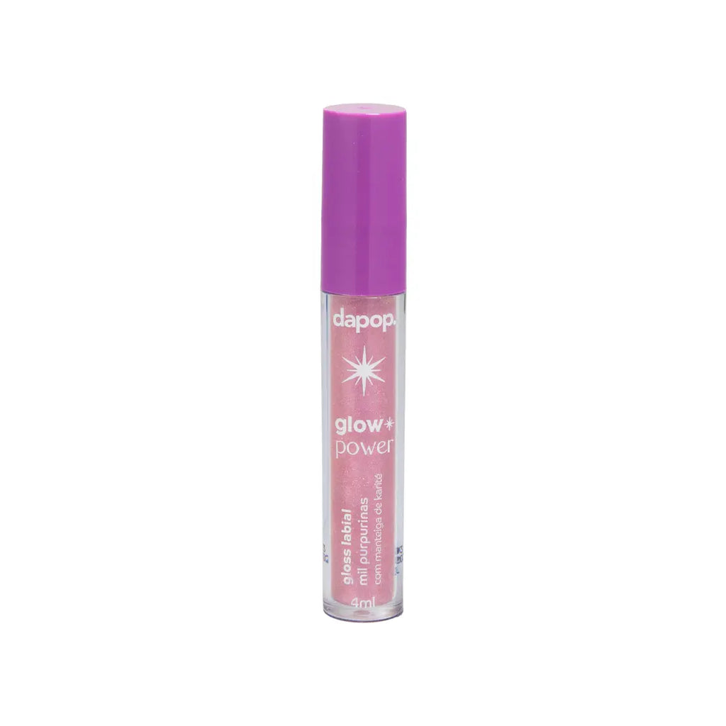 Gloss Lábial Glow Power Mil Purpurinas Com Manteiga de Karité
