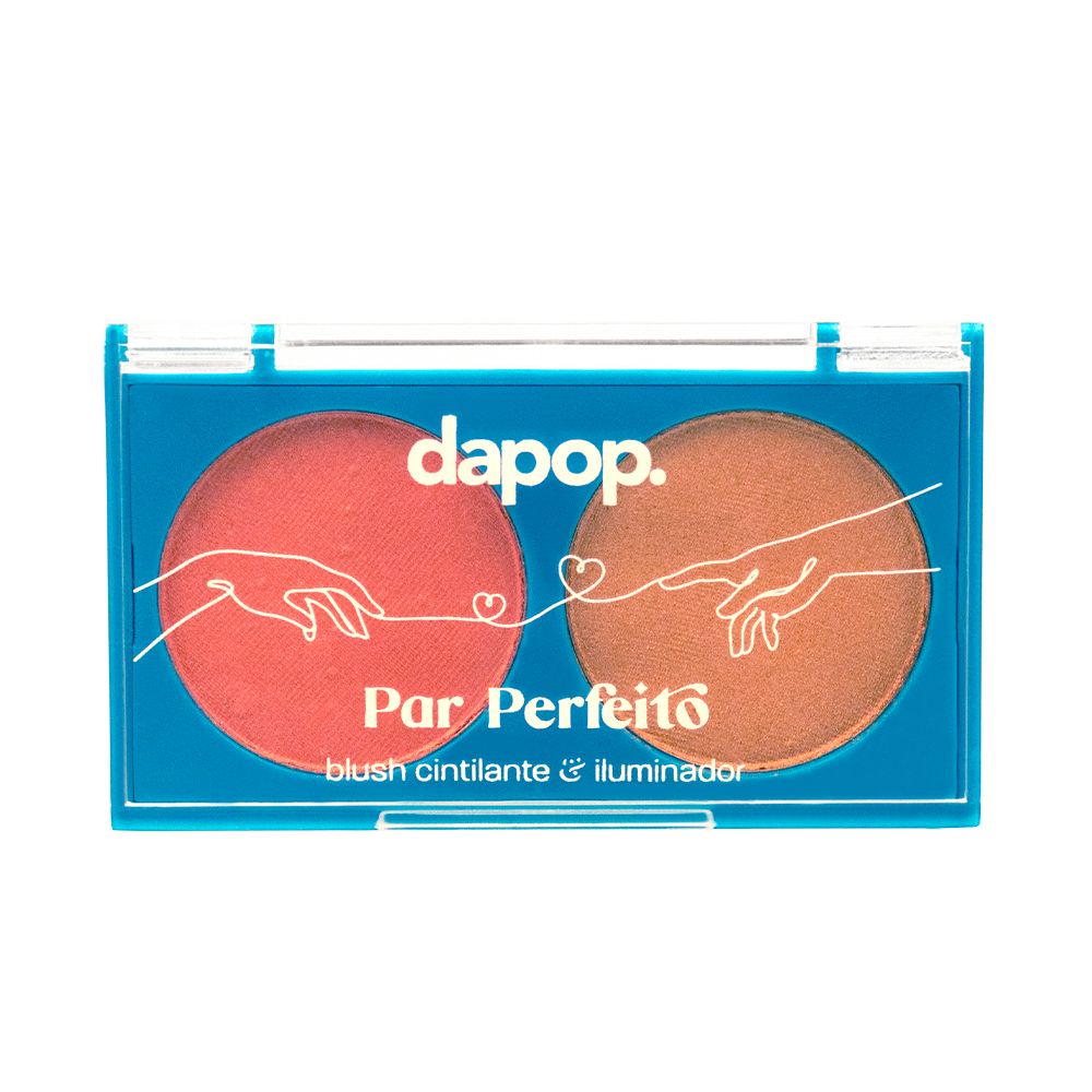 Duo Blush Cintilante & Iluminador Par Perfeito - Dapop