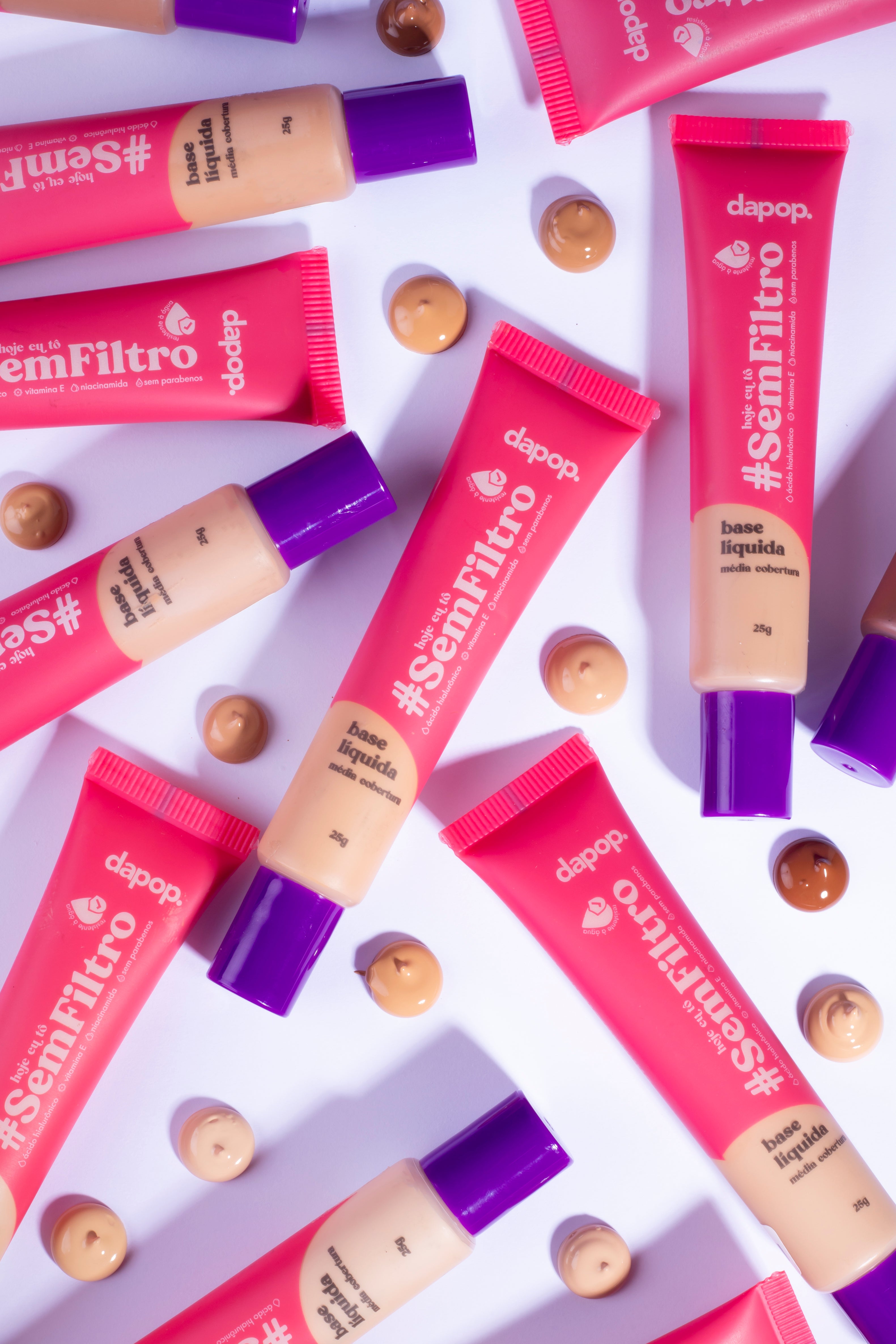 Base Líquida Media Cobertura #HojeEuToSemFiltro - Dapop