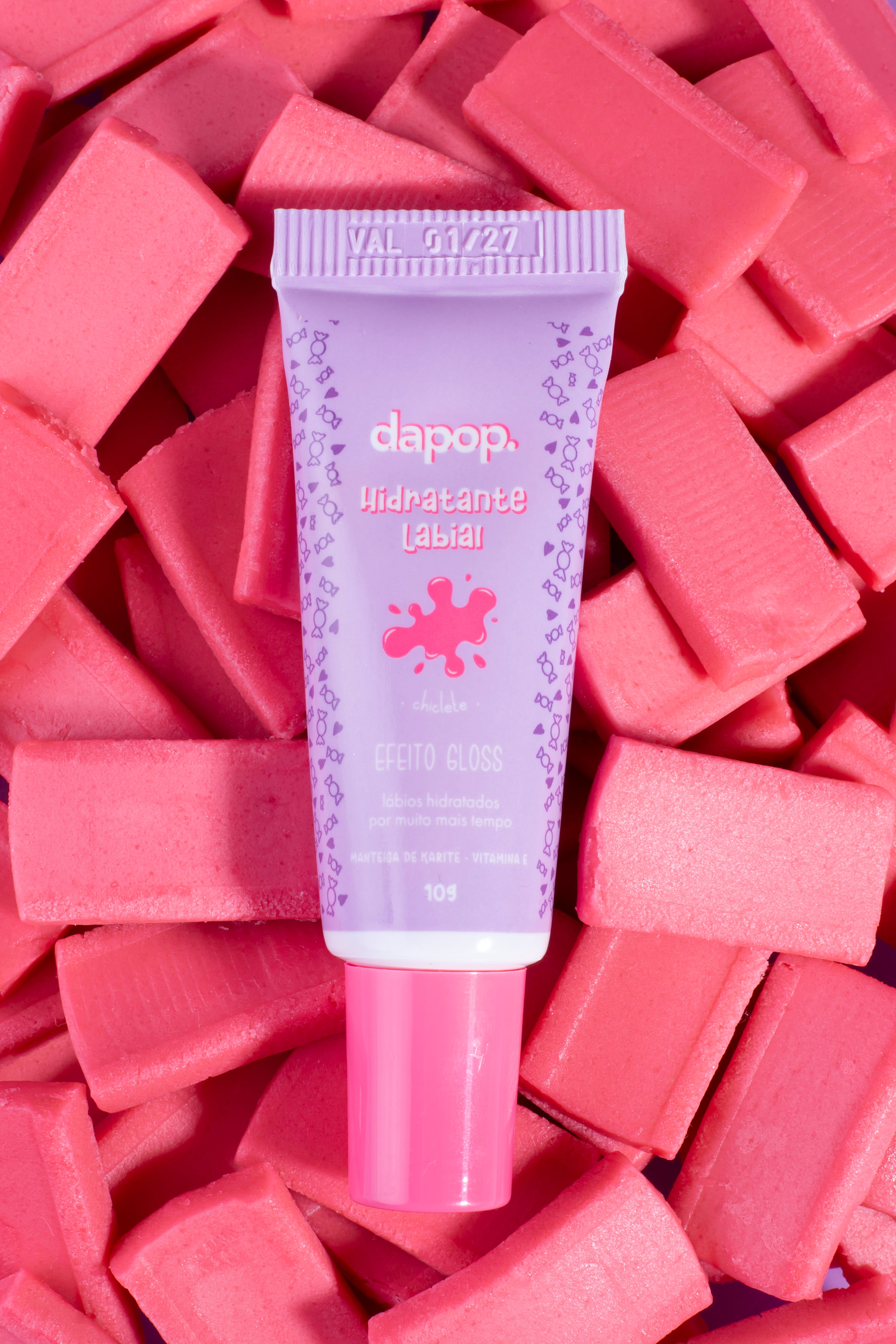 Hidratante Labial Beijo de Chiclete - Dapop